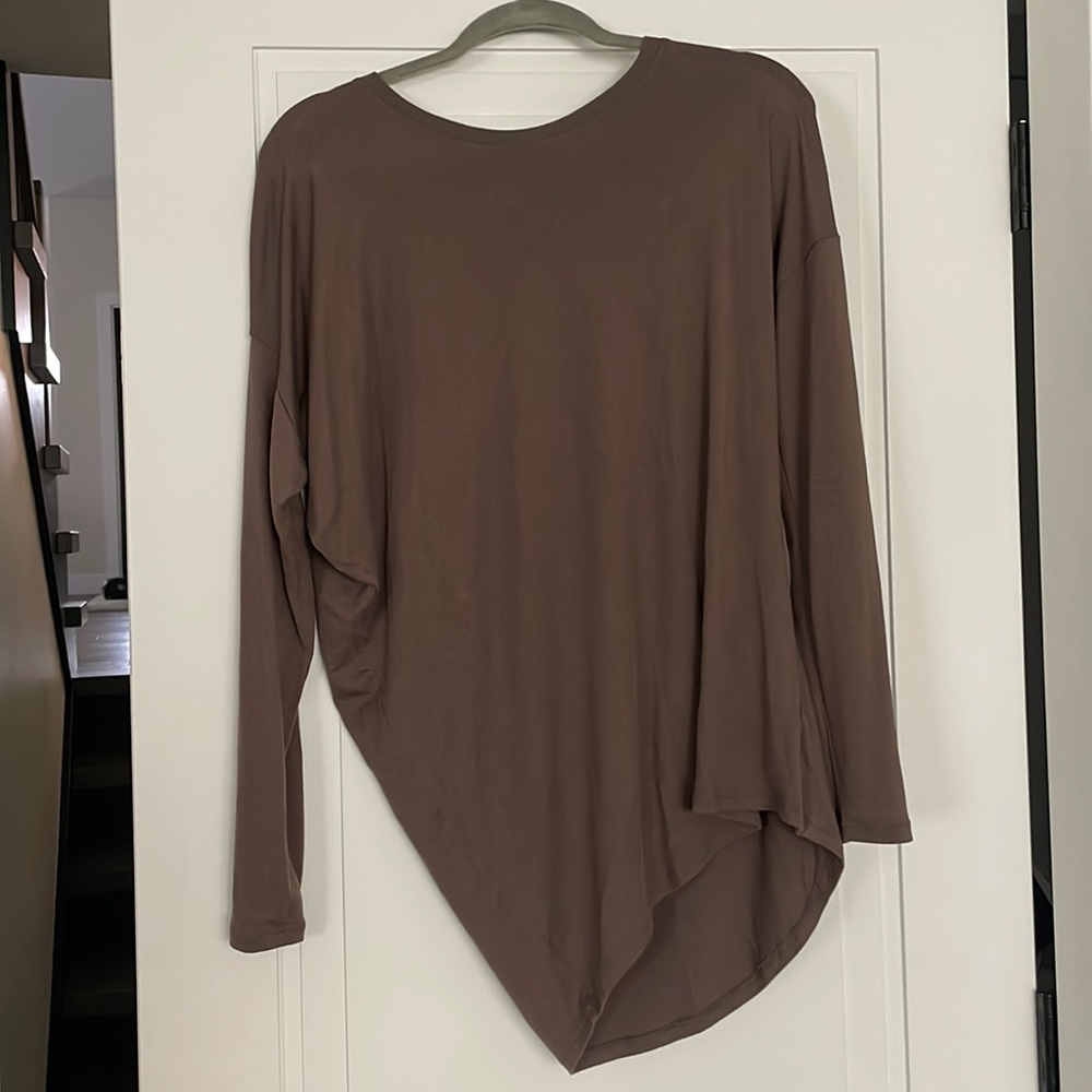 Athleta asymmetric oversized top
